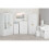 Seconique Nevada 2 Drawer Bedside White Gloss 2