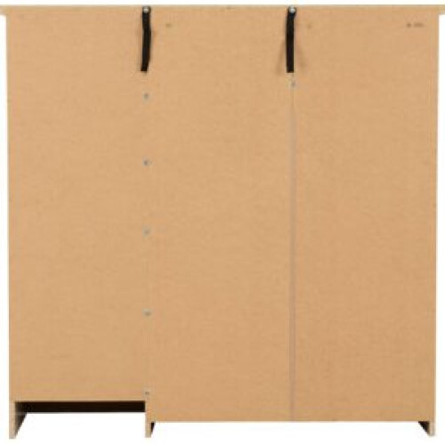 Seconique Nevada 5 Drawer 1 Door Low Wardrobe Grey Gloss and Light Oak Effect Veneer 2