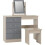 Seconique Nevada 4 Drawer Dressing Table Set Grey Gloss/Light Oak Effect Veneer 1
