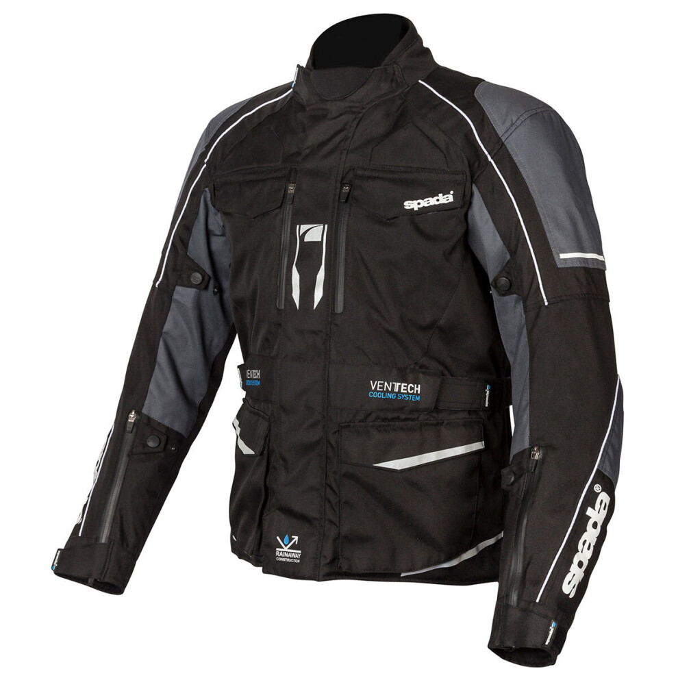 (2Xl, ) Spada City Nav Ce Waterproof Textile Jacket Black 5032173144811
