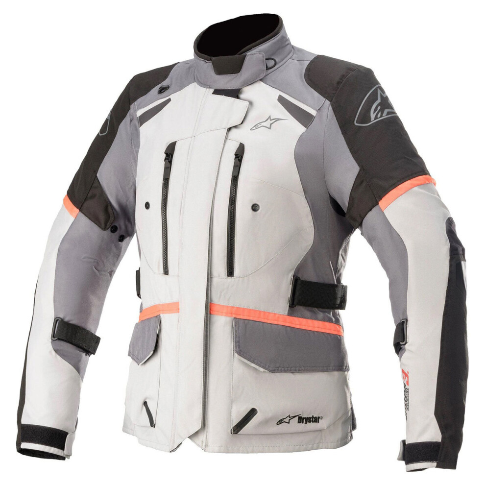 (Xl) Alpinestars Stella Andes V3 Drystar Ladies All Weather Textile Jacket Grey 8059175281983