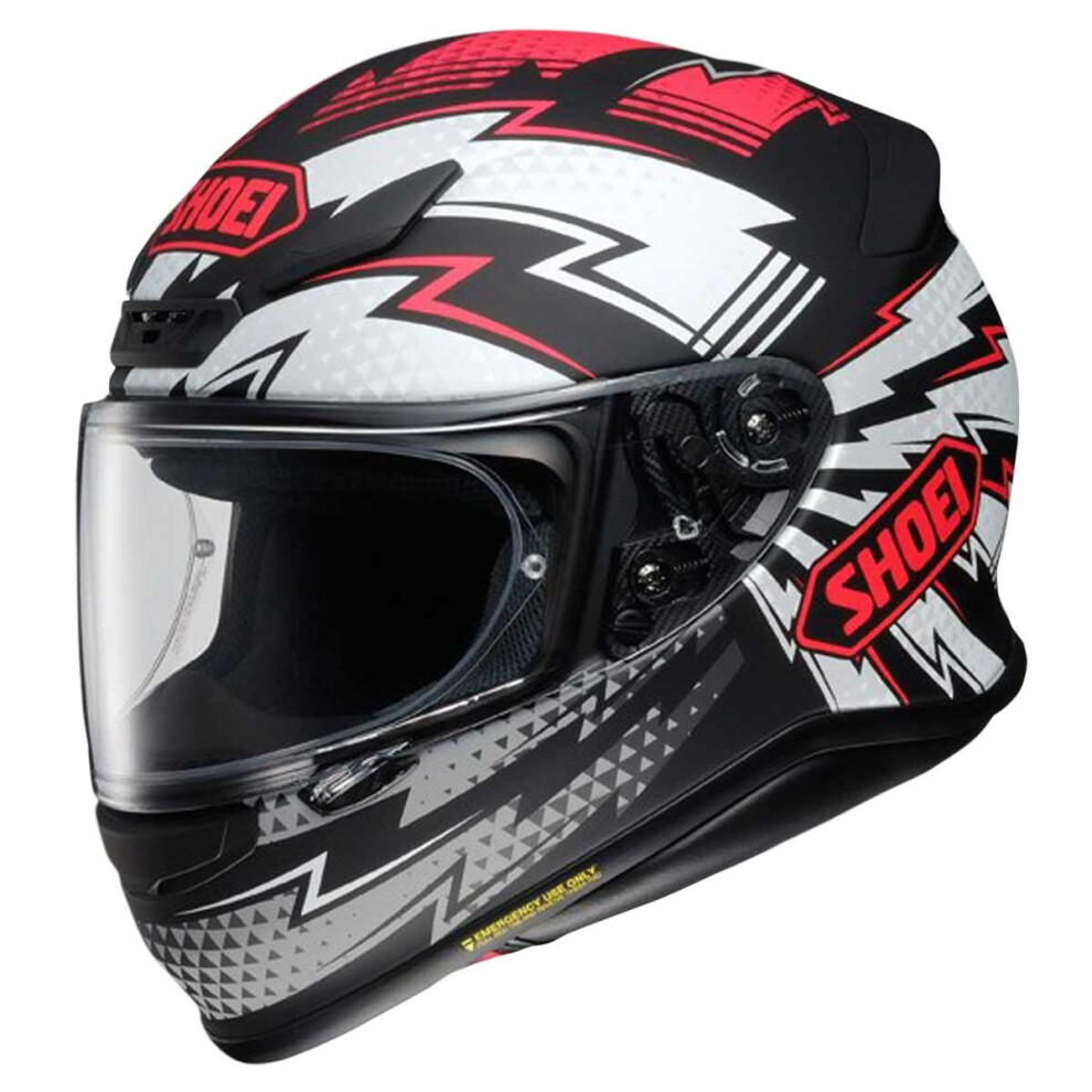 (XL, Black/Red/White) Shoei NXR Variable TC-1 Black / White / Red