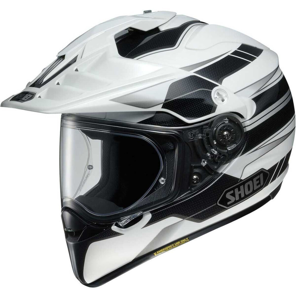 (XS, White) Shoei Hornet ADV Navigate TC6 Black / White