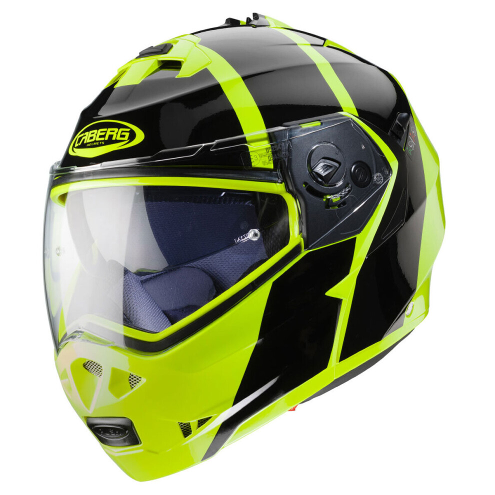 (S, Black/Yellow) Caberg Duke Ii Impact Fluo Yellow / Black Black,Yellow 8002391064908