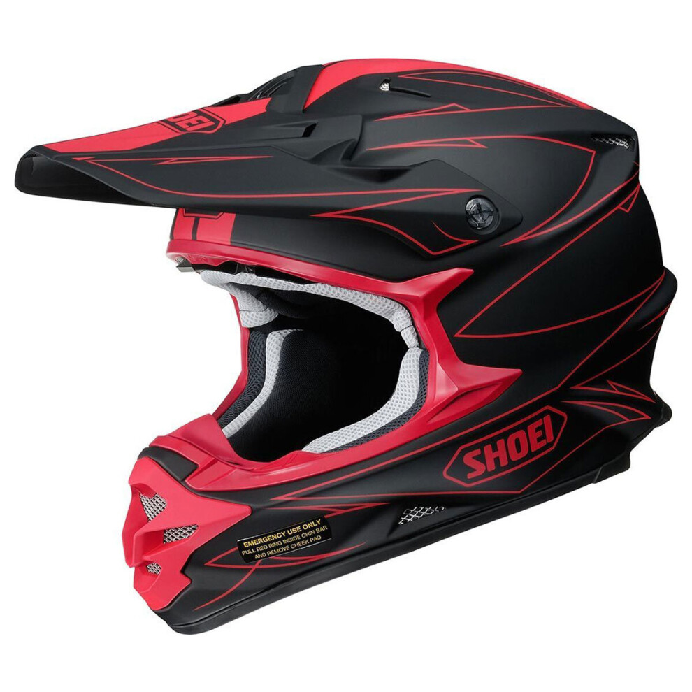 Shoei VFX-W Hectic TC-1 Matt Black / Red - S