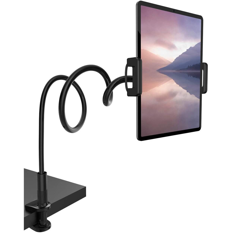 Lamicall Gooseneck Tablet Holder, Flexible Tablet Stand - 360 Adjustable Lazy Arm Holder Clamp Bracket Bed 822691415624