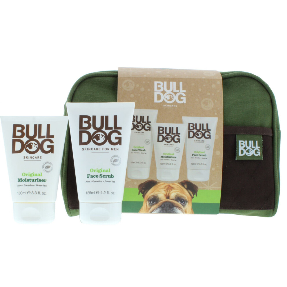 Bulldog Skincare Original Kit, 3 Piece Set + BAG