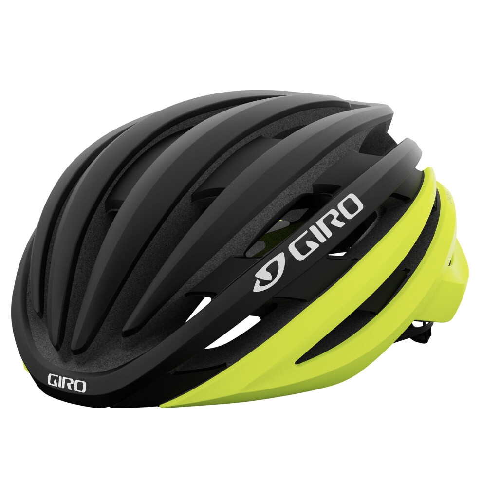 (S - 51-55 CM, Matt Black Fade / Highlight Yellow) Giro Cinder MIPS Road Helmet