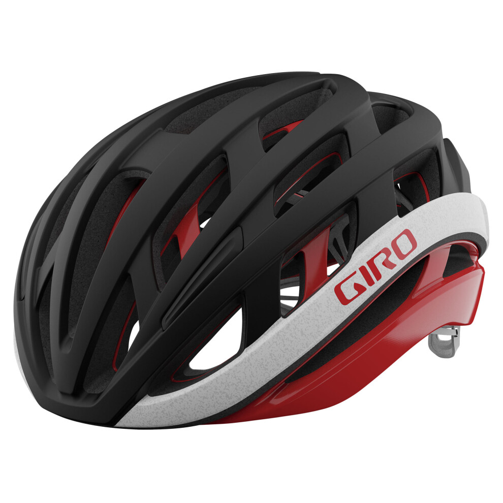 (L - 59-63 CM, Matt Black / Red) Giro Helios Spherical Road Helmet