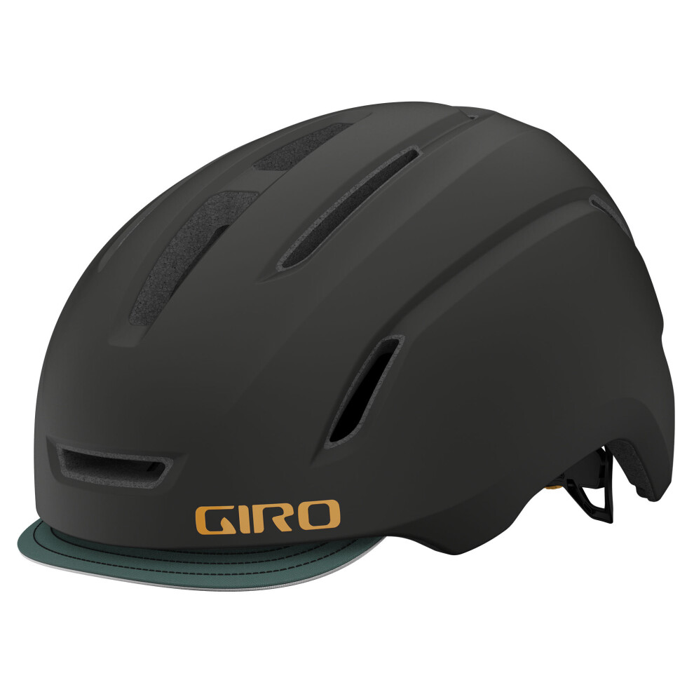 (S - 51-55 CM, Matt Warm Black) Giro Caden LED Urban Helmet