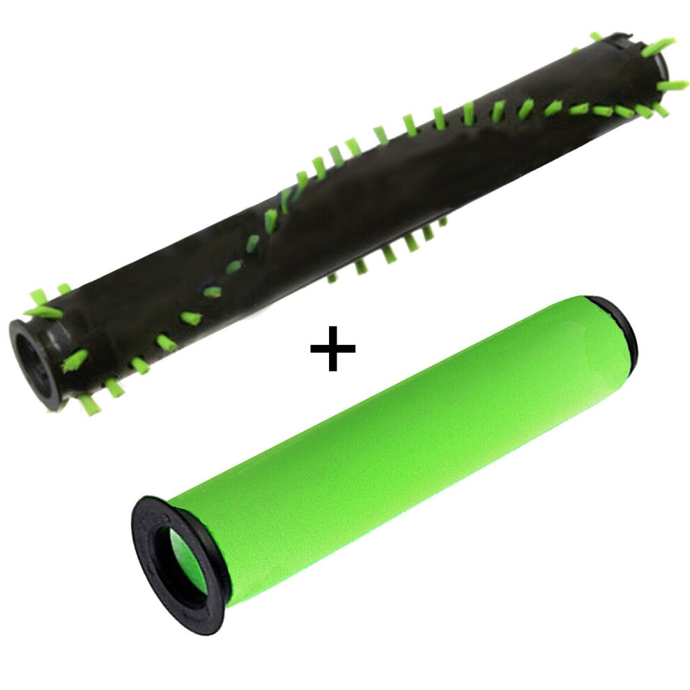 Brushroll + Washable Filter for GTECH AIRRAM MK2 K9 Cordless Vacuum