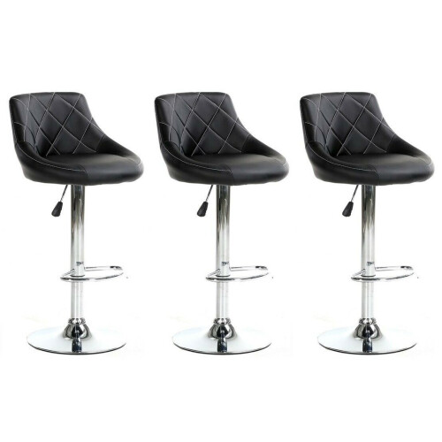 Black counter stools set deals of 3