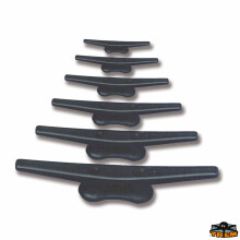 (60mm) Trem Black Nylon Boat Cleat with Open Base