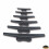 (60mm) Trem Black Nylon Boat Cleat with Open Base 1