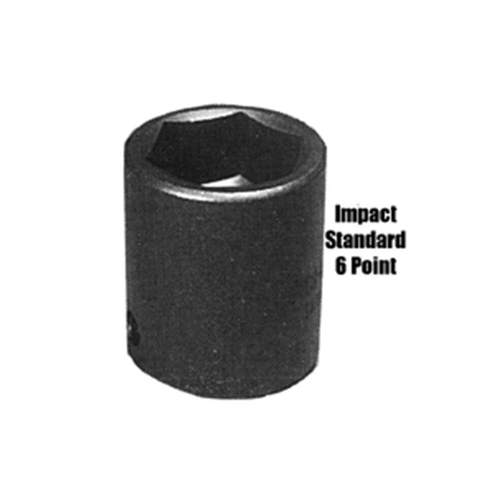 Keen 1/2 Inch Drive Standard 6 Point Impact Socket 1-1/2 Inch