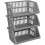 (Grey , 3) STACK-ABLE 1 2 3 4 5 TIER STORAGE BASKET RACK 1
