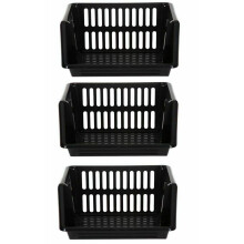 (Black , 3) STACK-ABLE 1 2 3 4 5 TIER STORAGE BASKET RACK