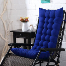 (Royal Blue, 155x48cm) High Back Chair Cushion Soft Polyester Patio Seat