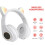 Ranpo (White) Wireless Cat Ear Headphones Rechargeable Foldable Bluetooth Gaming Headset Xmas Gift 5