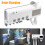 Auto Toothpaste Dispenser Squeezer UV Toothbrush Holder Wall Mount 4