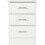 Seconique Nevada 3-Drawer Bedside White Gloss Flat Pack - 40 x 40 x 61 cm, 100-103-059 3