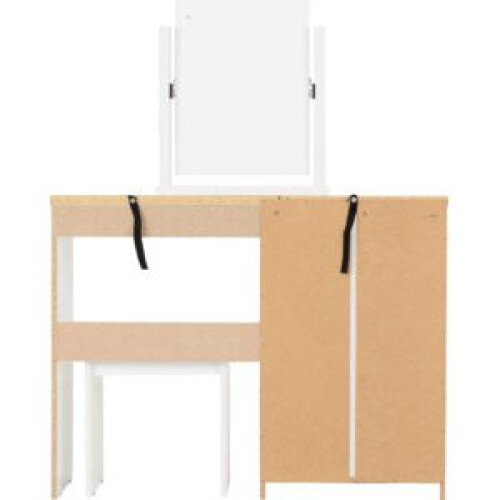 Seconique Nevada 4 Drawer Dressing Table Set White Gloss 2