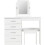 Seconique Nevada 4 Drawer Dressing Table Set White Gloss 4