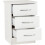 Seconique Nevada 3-Drawer Bedside White Gloss Flat Pack - 40 x 40 x 61 cm, 100-103-059 4
