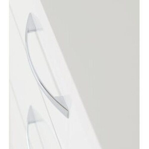 Seconique Nevada 5 Drawer Narrow Chest White Gloss 2