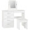 Seconique Nevada 4 Drawer Dressing Table Set White Gloss 1