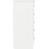 Seconique Nevada 5 Drawer Narrow Chest White Gloss 5