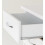 Seconique Nevada 5 Drawer Narrow Chest White Gloss 2