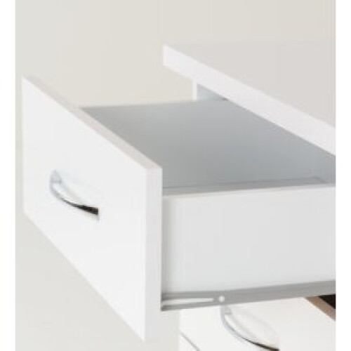 Seconique Nevada 5 Drawer Narrow Chest White Gloss 1