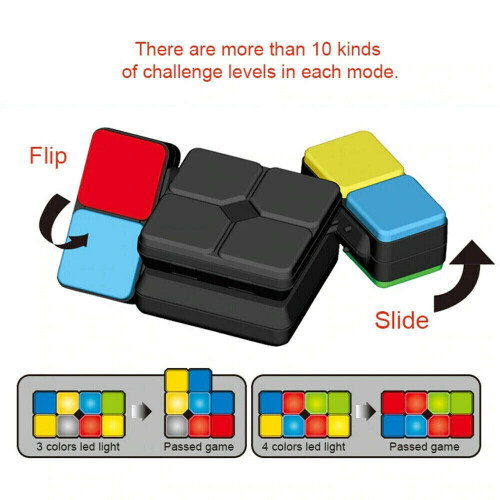 LED Music Magic Cube Puzzle Flip Slide Multiplayer Electronic Game Kid Gift Toys 1