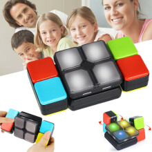 LED Musik Magischer Würfel Puzzle Flip Slide Multiplayer Elektronisches Spiel Kind Geschenk Spielzeug