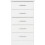 Seconique Nevada 5 Drawer Narrow Chest White Gloss 6