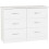 Seconique Nevada 6 Drawer Chest White Gloss 1