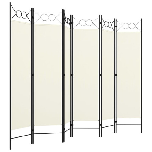 VidaXL vidaXL 3-Panel Room Divider Wall Partition Screen Room Separator White 150cm 1