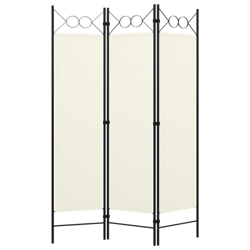 VidaXL vidaXL 3-Panel Room Divider Wall Partition Room Privacy Screen White 120cm 1