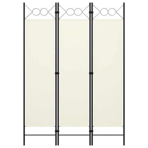 VidaXL vidaXL 3-Panel Room Divider Wall Partition Room Privacy Screen White 120cm
