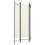 VidaXL vidaXL 3-Panel Room Divider Wall Partition Room Privacy Screen White 120cm 3