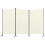 VidaXL vidaXL 3-Panel Room Divider Wall Partition Screen Room Separator White 260cm 2