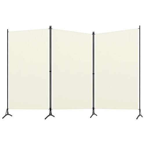 VidaXL vidaXL 3-Panel Room Divider Wall Partition Screen Room Separator White 260cm 1