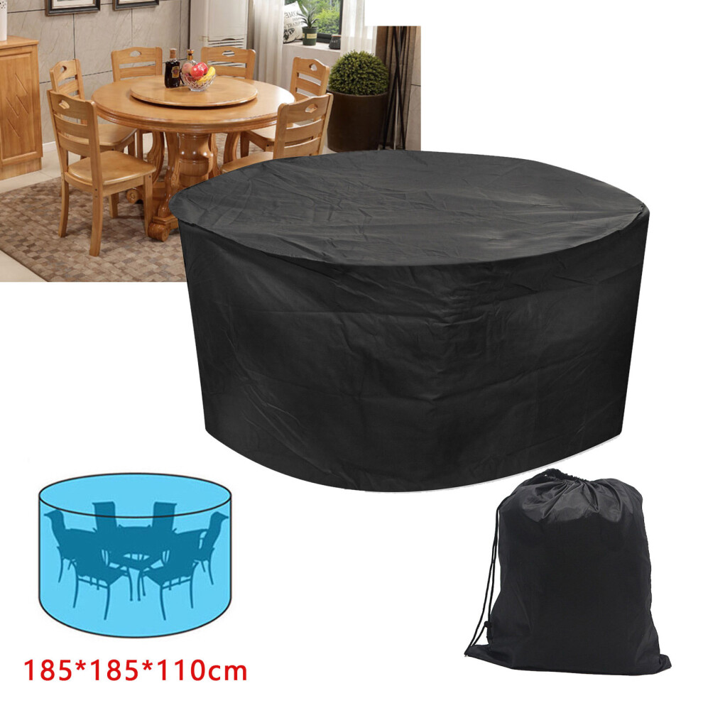 Large Round Waterproof Outdoor Garden Patio Table Chair Set Furniture Cover  UK-image-OPC-P5TNKTX-NEW