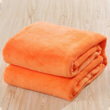 (Orange, 70*100cm) Faux Fur Mink Throw Soft Fleece Blankets Sofa Warm Quilt Bed Double King Single