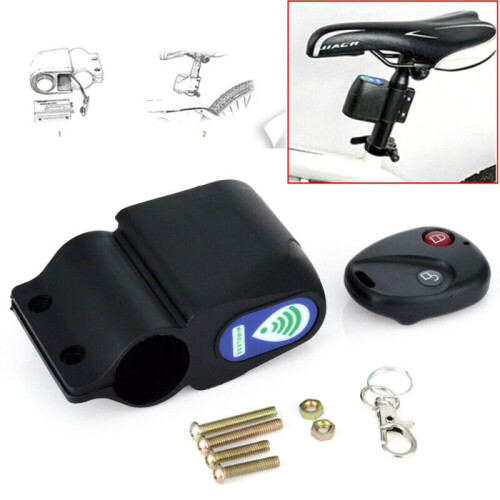 Wireless Alarm Lock Bike Bicycle Security System With Remote Control Anti-Theft