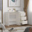(Matt White) Narvik Dressing Table/Desk with Drawers - Modern 4