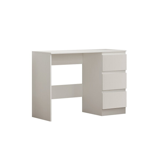 (Matt White) Narvik Dressing Table/Desk with Drawers - Modern 2