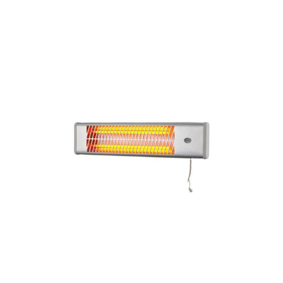 1200w Wall Mounted Bathroom Heater Quartz Heater, 2 Heat Setting