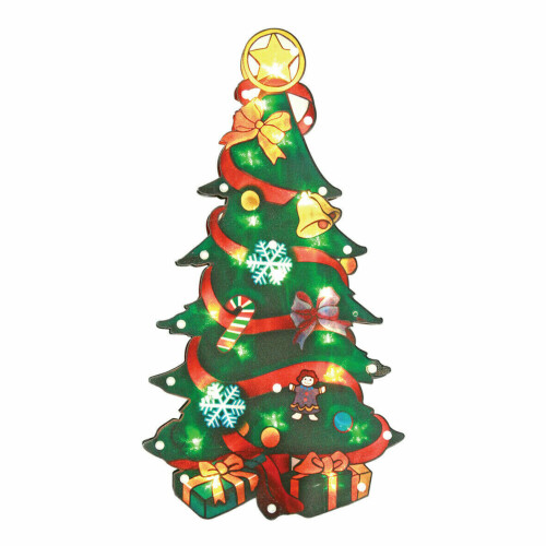 (Christmas Tree ) Christmas Pre lit 20 LED Window Decoration Light